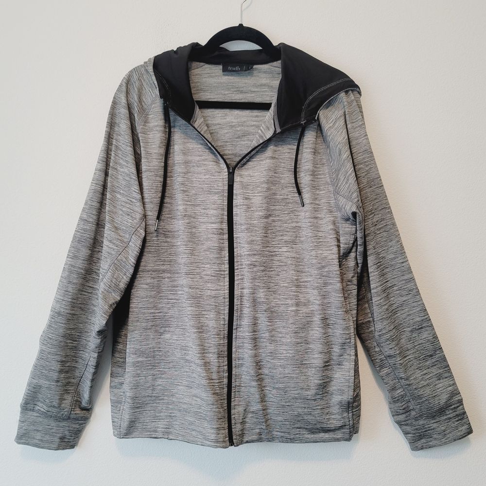 Truth by Republic Gray Full Zip Men's Sweatshirt